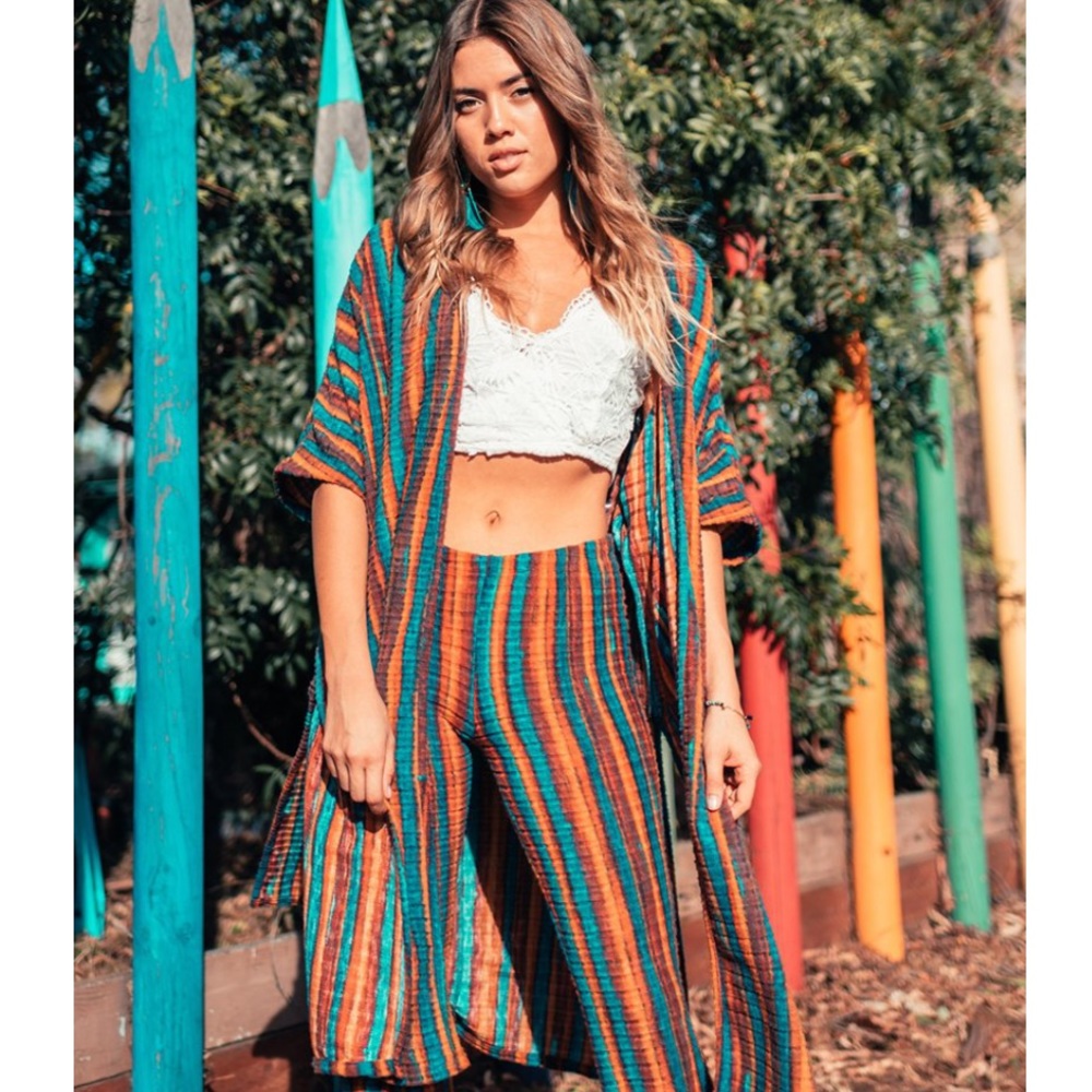 Vintage look stripe cardigan